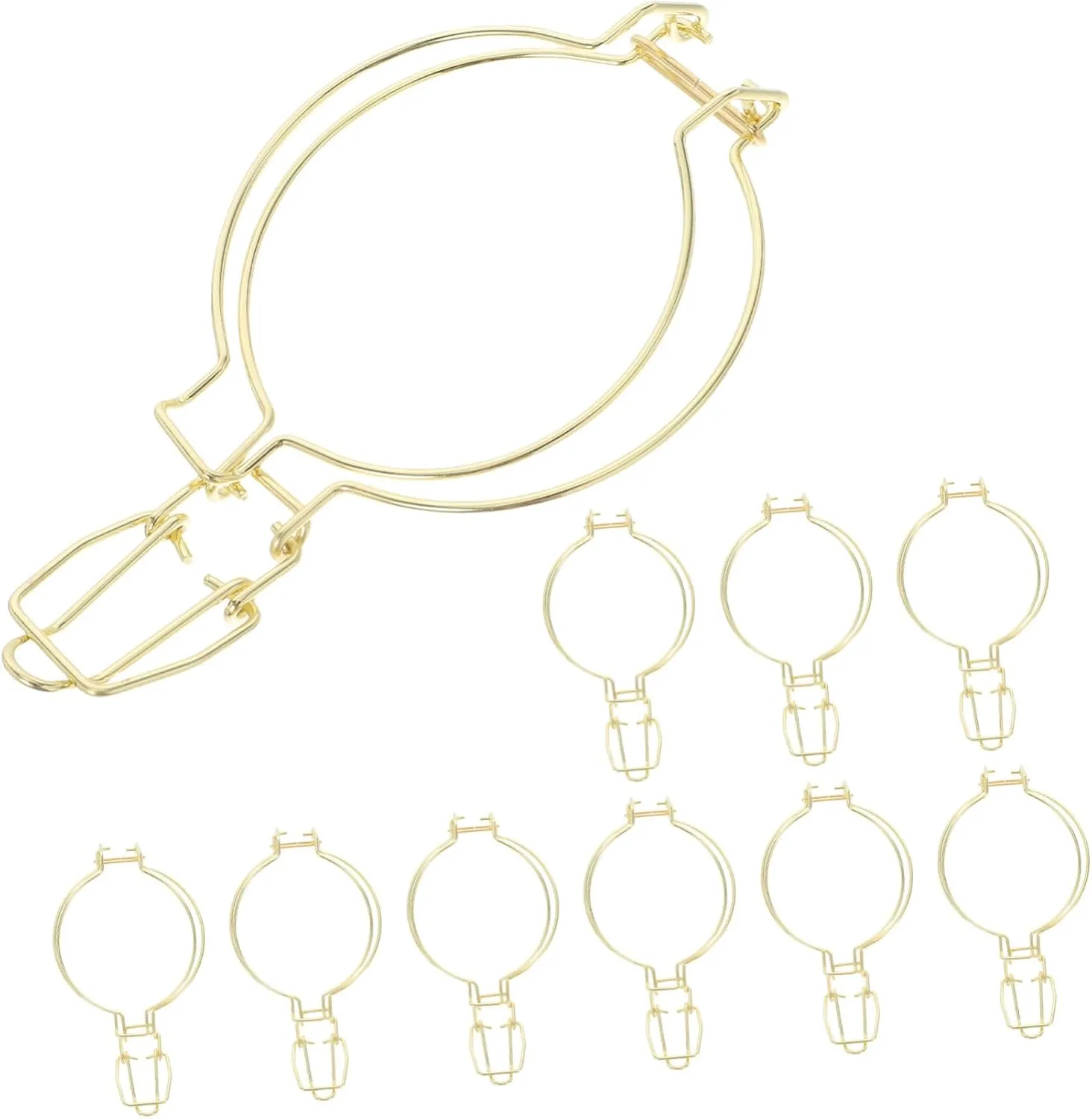10Pcs Stainless Steel Sealing Buckles for Jars Wire Clamps for Airtight Seal Lightweight and Portable Jar Fasteners for Home Restaurant Use