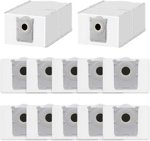 12Pack Dust Bag Spare Parts for Ecovacs Deebot X9 Pro Omni/ X9 pro/ T80 Pro Omni /T80 Omni/ X8/ X8 Pro Omni/ T50 /T50 Pro /T50 Max Pro Omni