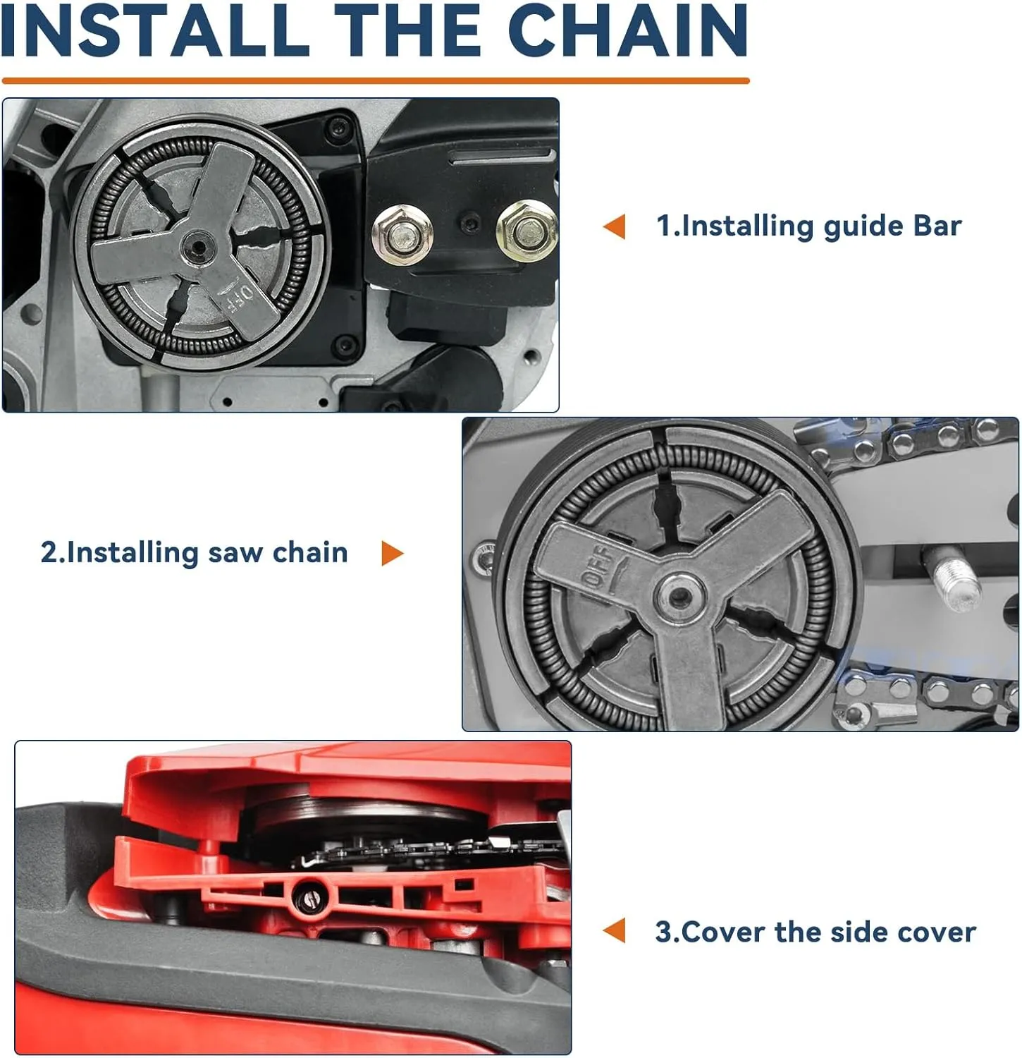 18 inch Replacement Guide Bar 39272 and Chainsaw Chain Combo- 3/8" LP Pitch, .050" Gauge, 62 Drive Links Fits for Poulan Kobalt Echo Ego Greenworks （1 Chain  1 Bar)