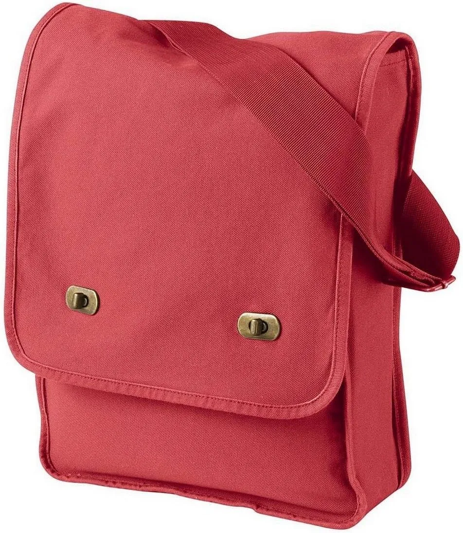 1902 Pigment-Dyed Canvas Field Bag Poppy One Size