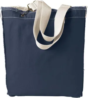 1906-14 oz. Direct-Dyed Raw-Edge Tote