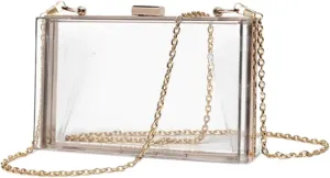 1pc Women Cross Body Bag Evening Bag for Women Acrylic Transparent