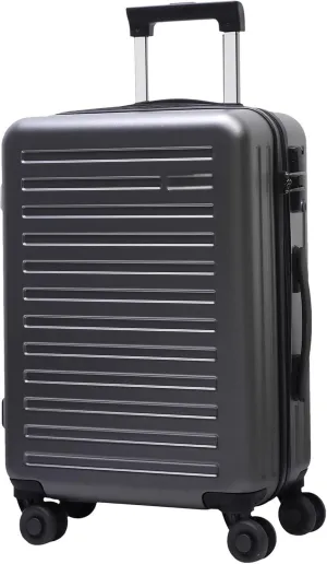 28 Inch Checked Luggage, Lightweight ABS PC Hardshell Suitcase with TSA Lock & Spinner Silent Wheels, Large Size with 101L Capacity, Convenient for Trips, Gray