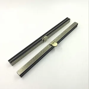 3PCS 19cm / 7.5 inch Straight Channel Embossed Diva Purse Frame Wallet Clasp - Round Opening - Vine