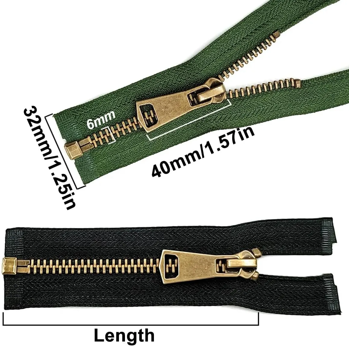 #5 Open-End Metal Zipper, 31.5 Inch Nylon Coil Y-Teeth Separating Jacket Zipper Auto Lock Replacement Zippers for Sewing Tailor Craft Bag, Beige