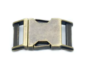 5/8 Inch Antique Brass Metal Buckle