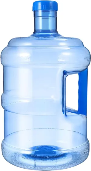 5L Water Bottle Gallon Water Bottle Plastic Water Jug with Handle Leak Proof Water Bottle Reusable Water Jug for Gym Sports Office Daily, 34.00X17.50X17.50CM, Blue