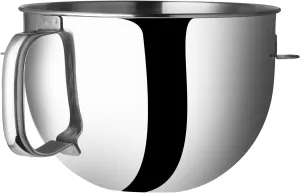 6 QT Stainless Steel Mixer Bowl Compatible With KitchenAid Lift-Bowl Stand Mixers, Large Kitchen Aid Bowls for Mixer with Ergonomic Handle