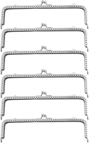 6PCS Purse Bag Frame Rectangle Purse Coin Bag for DIY Craft Purse MakingBag Making 18CM