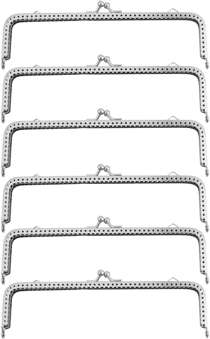 6PCS Purse Bag Frame Rectangle Purse Coin Bag for DIY Craft Purse MakingBag Making 18CM