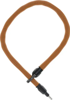 ABUS Frame Lock Plug-in Chain IvyTex Adaptor Chain 8KS – Bicycle Lock with Dirt and Moisture Repellent Cover – 8 mm Thick Chain – Orange
