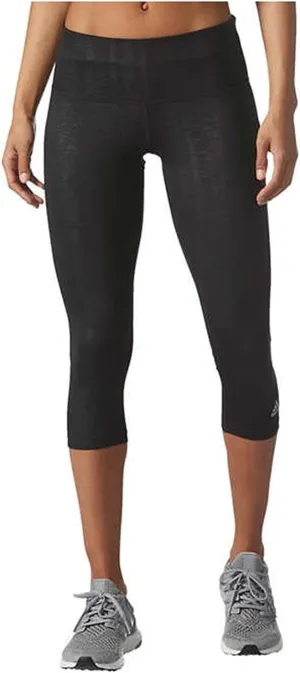 Adidas Ladies’ Ultimate Mid-rise 3/4 Embossed Tight