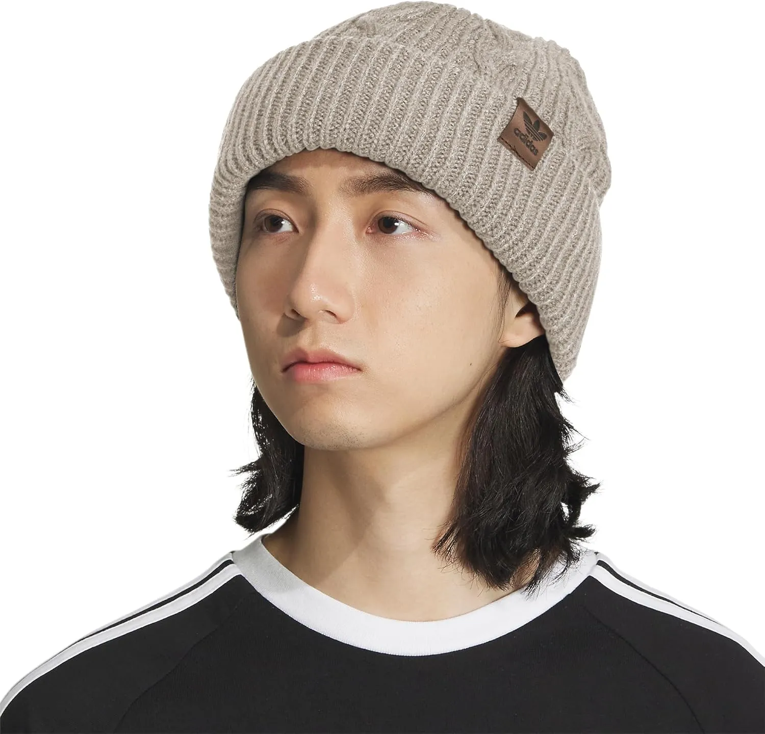 adidas Unisex-Adult Cable Knit Cuff Fold Beanie
