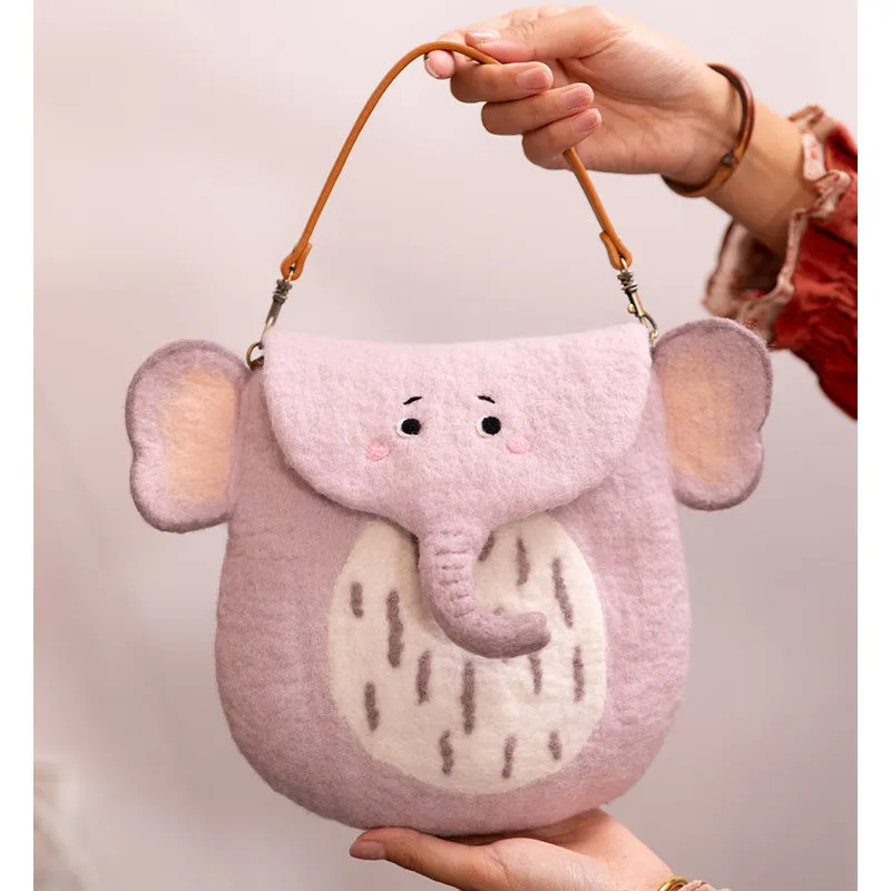 Adorable Animal Felted Wool Bags: Perfect Gifts of Charm and Versatility!