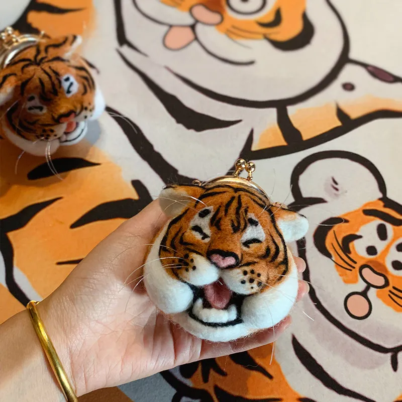 Adorable Tiger Mini Kiss-Lock Coin Purse