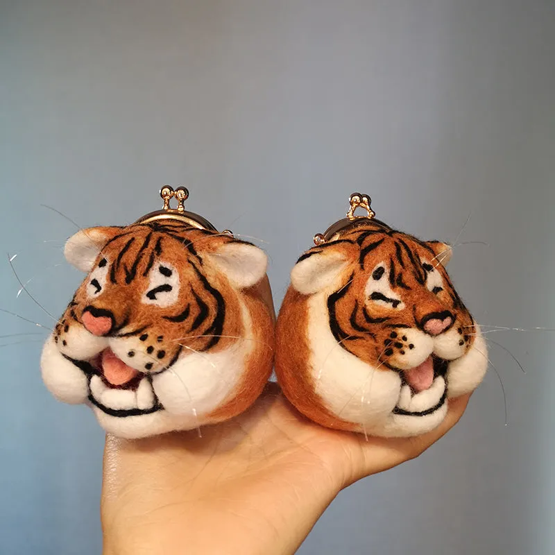 Adorable Tiger Mini Kiss-Lock Coin Purse