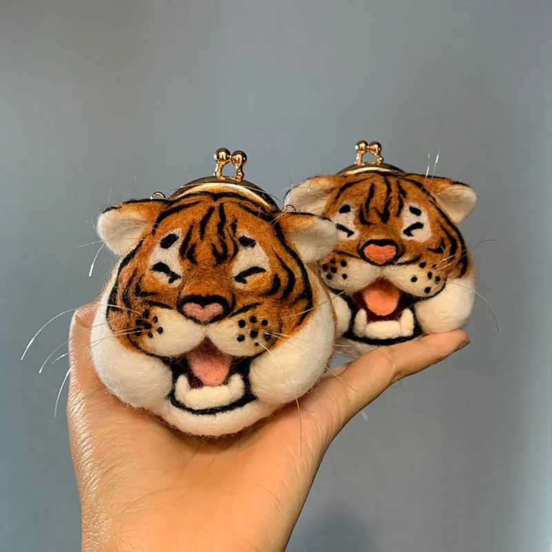 Adorable Tiger Mini Kiss-Lock Coin Purse