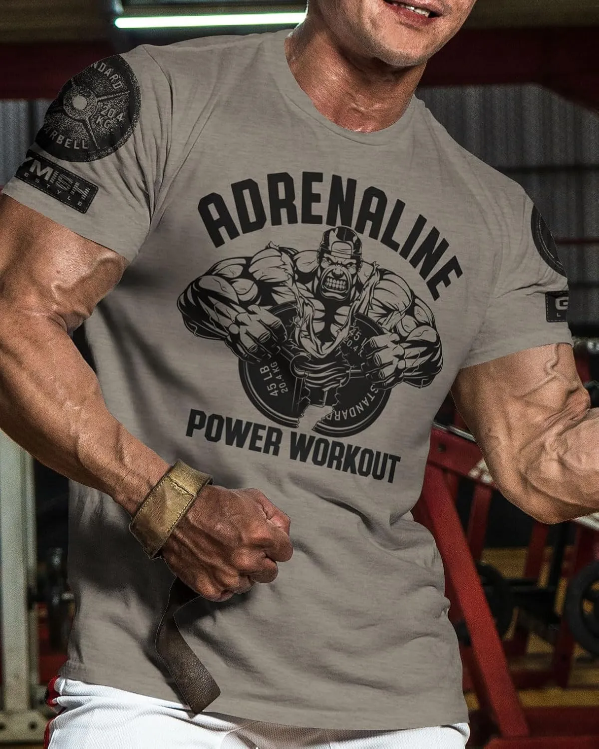 Adrenalin Pure Power Motivational Workout Shirts for Men