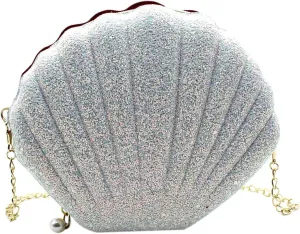 AIBEARTY Cute Seashell Shape Crossbody Purse Small Shoulder Bag with Chain for Women Little Girls
