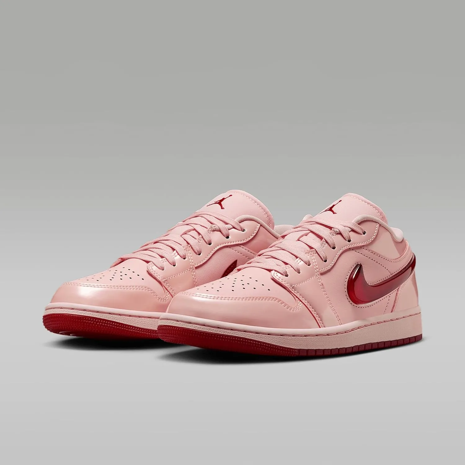 Air Jordan 1 Low SE Women's Shoes (HF3174-600, Washed Coral/Washed Coral/Gym Red)