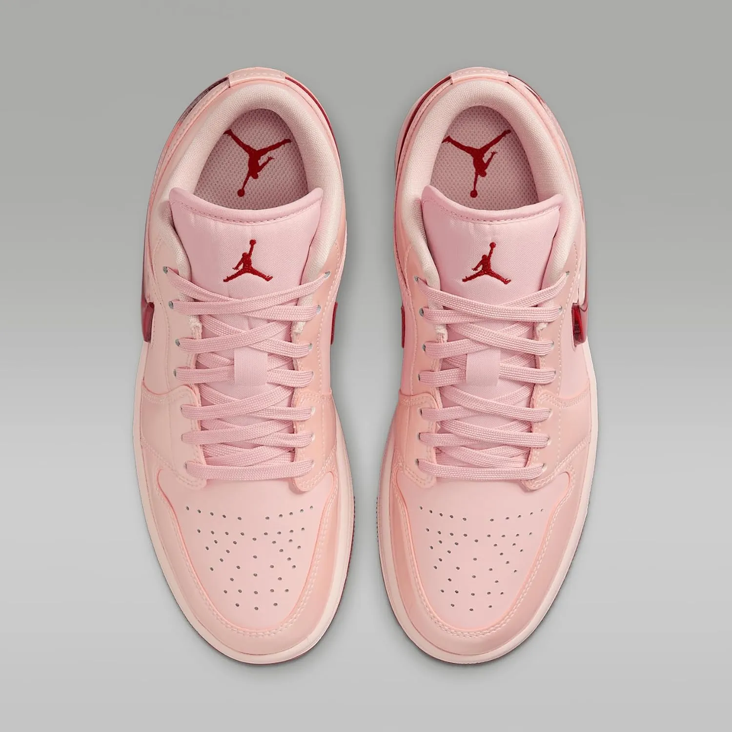 Air Jordan 1 Low SE Women's Shoes (HF3174-600, Washed Coral/Washed Coral/Gym Red)