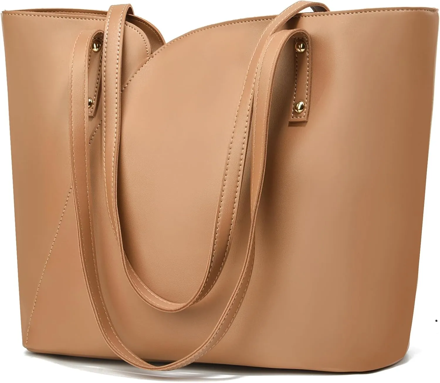 ALARION Tote Bag for Women Soft Faux Leather Shoulder Bag Ladies Zipper Tote Purses for Women Large Satchel Shoulder Handbag