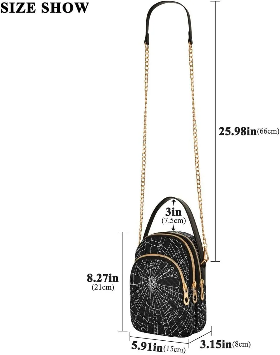 ALAZA Crossbody Bag Small Shoulder Handbags Leather Purse for Women