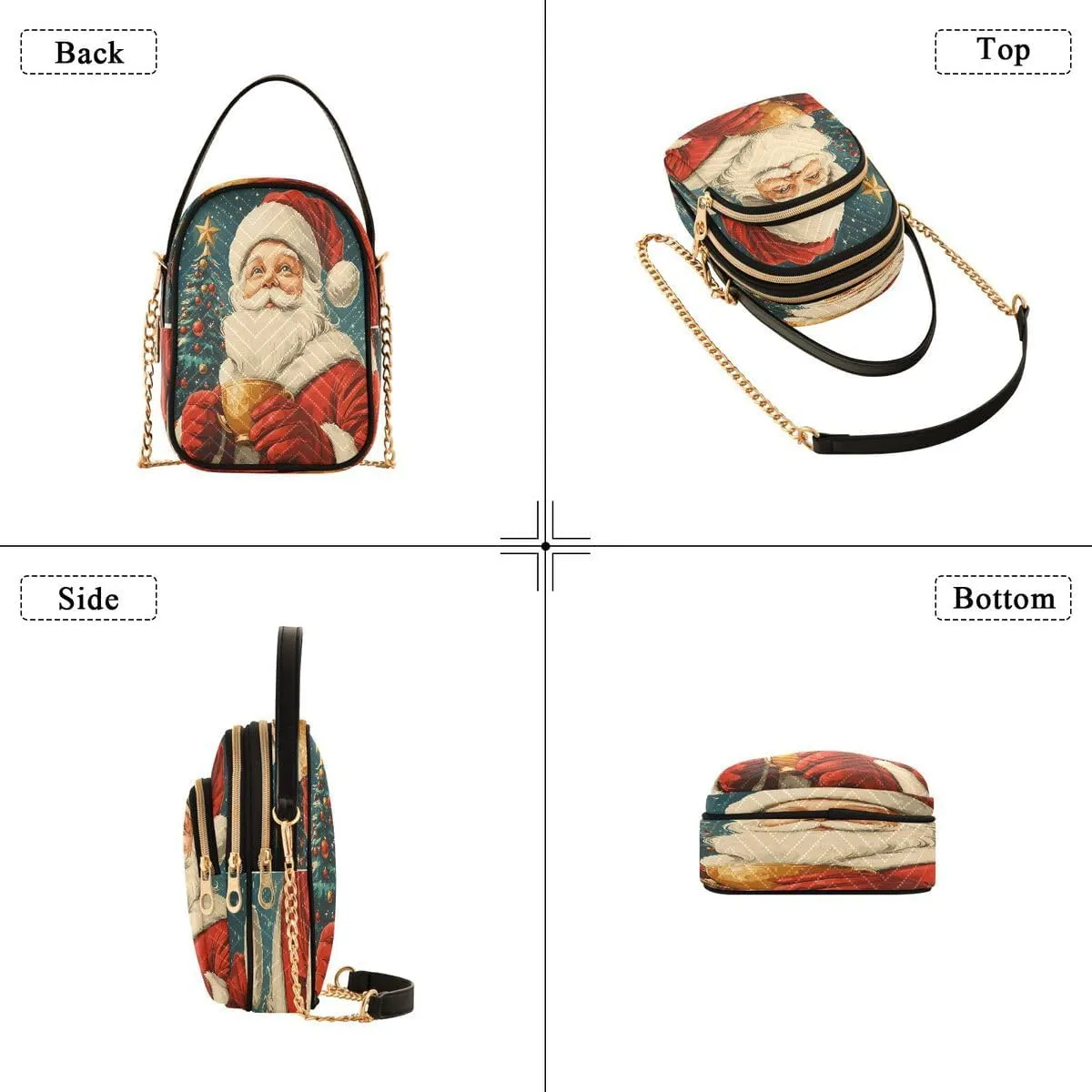 ALAZA Crossbody Bag Small Shoulder Handbags Leather Purse for Women