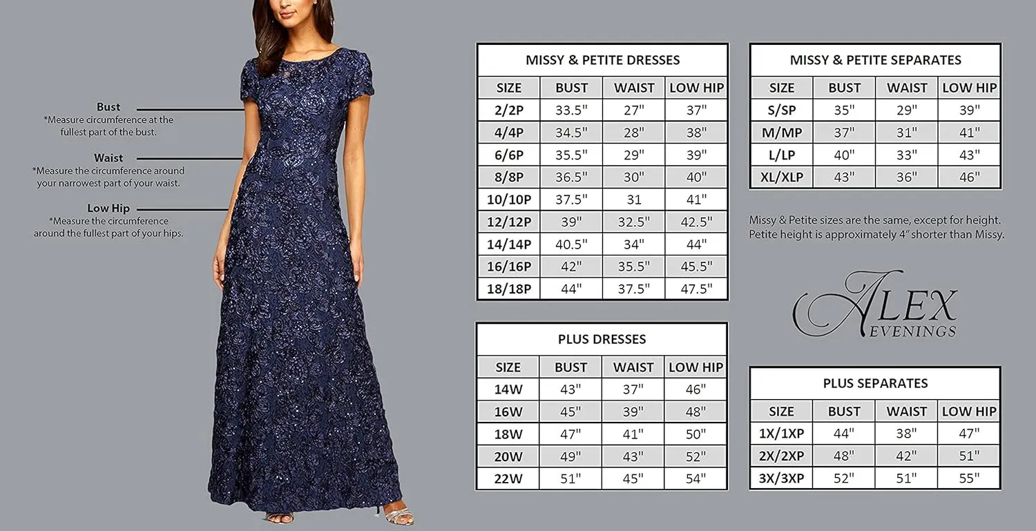 Alex Evenings Women's Dress with Keyhole Cutout (Petite and Regular)