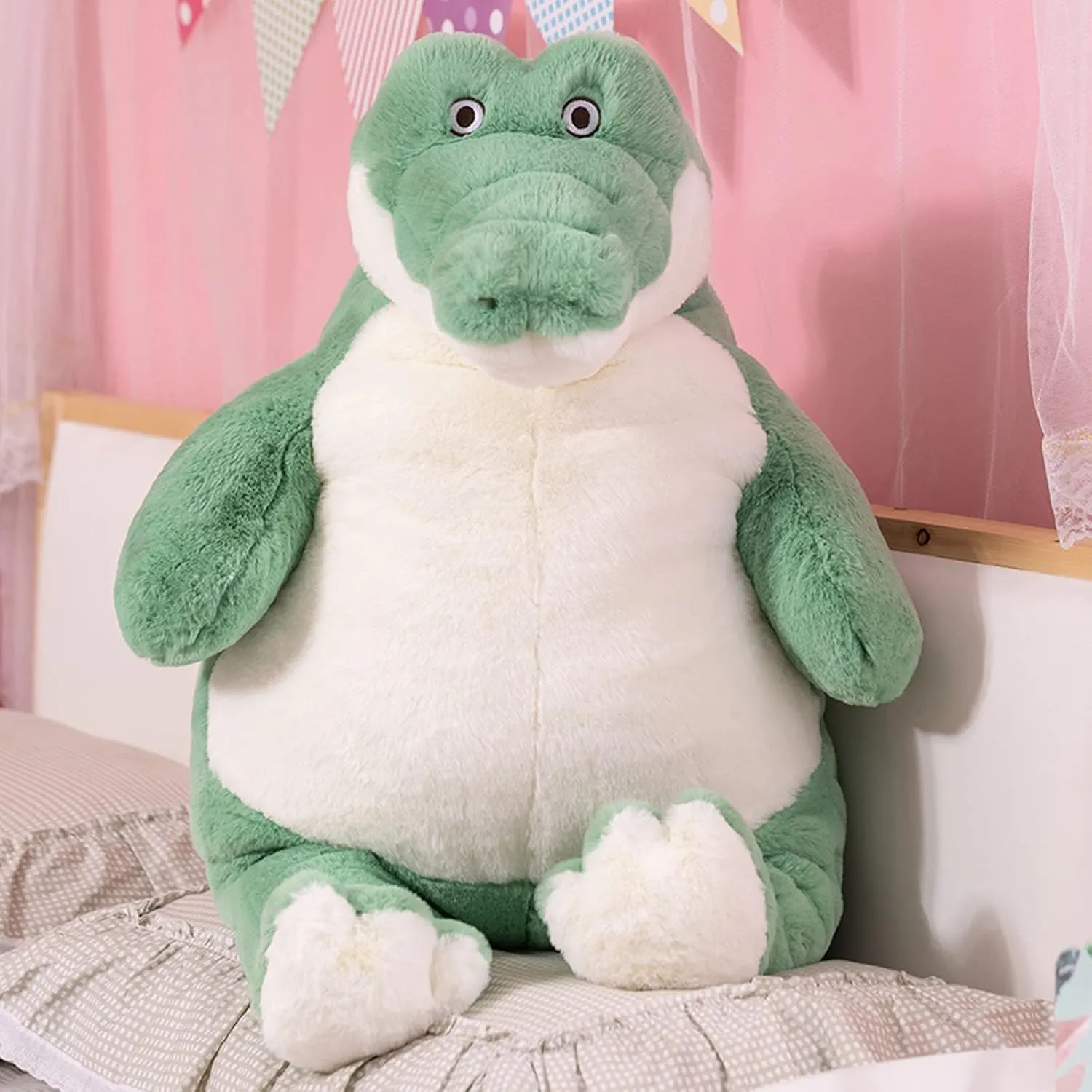 Alligator Weighted Stuffed Animals, 21.5" 5.2 lbs Weighted Crocodile Plush Toy Large Weighted Plush Animal Pillow Gifts for Boys and Girls