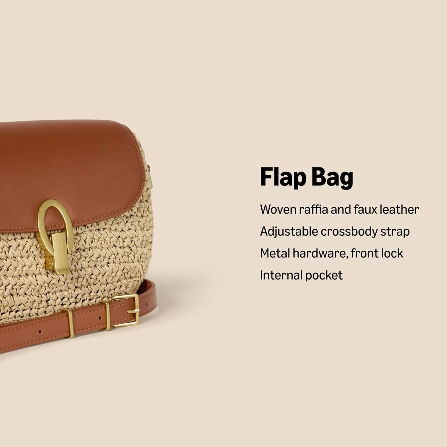 Amazon Essentials Women's Flap Bag