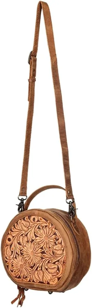 American Darling Canteen Bag Hand Tooled Genuine Leather Western Women Bag | Handbag Purse | Women Canteen Bag | Travel Canteen Bag | Leather Canteen Bag | Clutch Canteen Bag