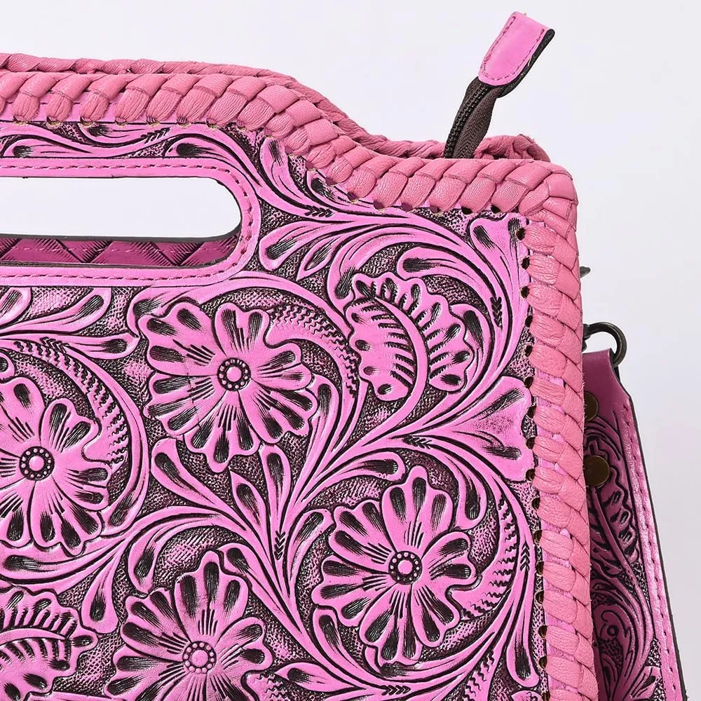 American Darling Clutch Hand Tooled Genuine Leather Women Bag Western Handbag Purse