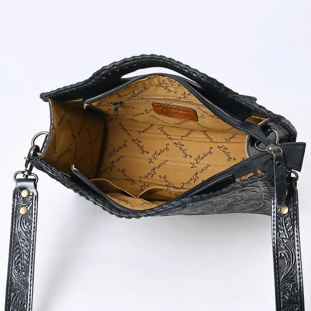 American Darling Clutch Hand Tooled Genuine Leather Women Bag Western Handbag Purse