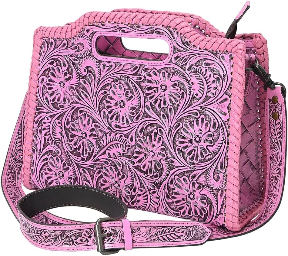 American Darling Clutch Hand Tooled Genuine Leather Women Bag Western Handbag Purse