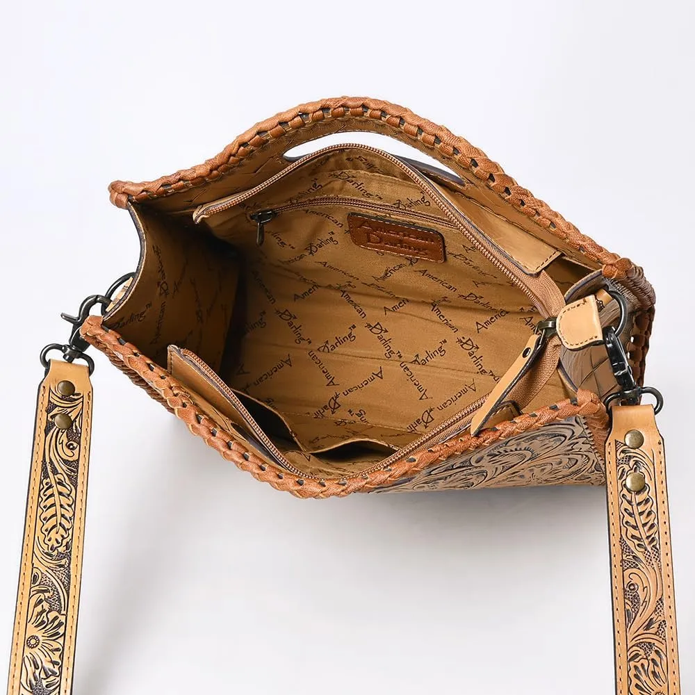 American Darling Clutch Hand Tooled Genuine Leather Women Bag Western Handbag Purse