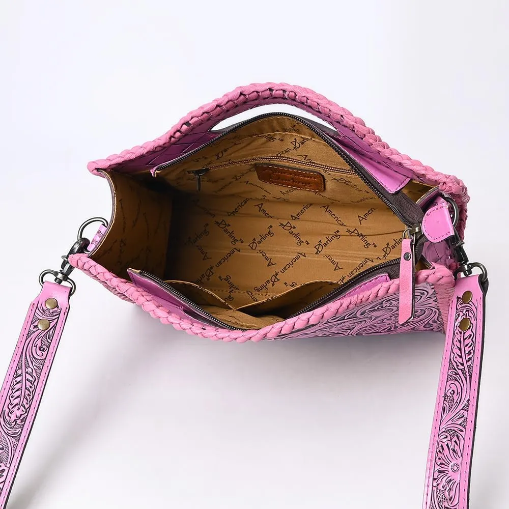 American Darling Clutch Hand Tooled Genuine Leather Women Bag Western Handbag Purse