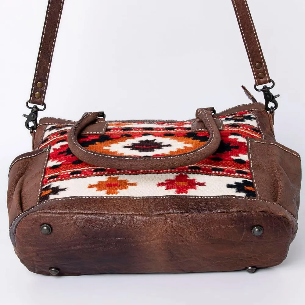 American Darling Tote Saddle Blanket Genuine Leather Women Bag Western Handbag Purse
