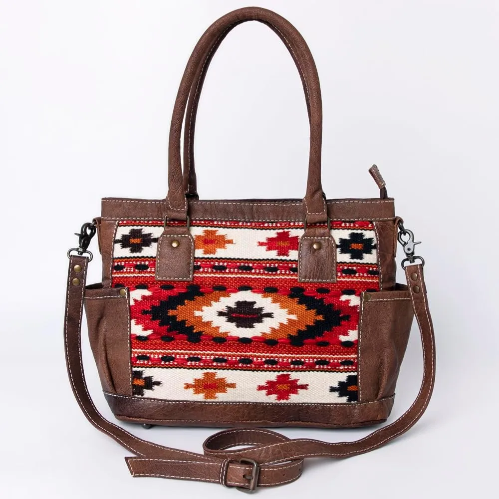 American Darling Tote Saddle Blanket Genuine Leather Women Bag Western Handbag Purse