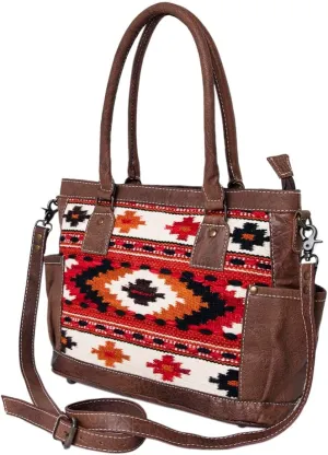 American Darling Tote Saddle Blanket Genuine Leather Women Bag Western Handbag Purse