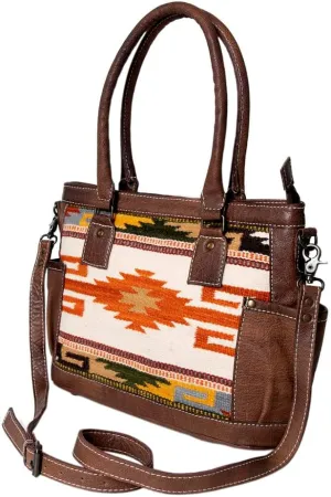 American Darling Tote Saddle Blanket Genuine Leather Women Bag Western Handbag Purse