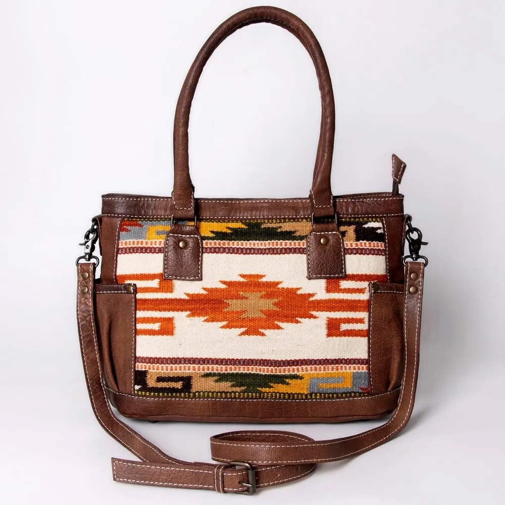 American Darling Tote Saddle Blanket Genuine Leather Women Bag Western Handbag Purse