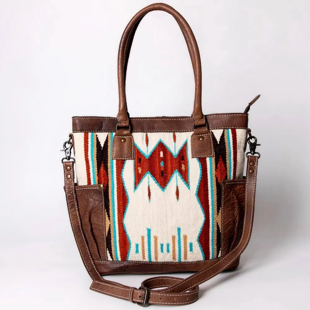 American Darling Tote Saddle Blanket Genuine Leather Women Bag Western Handbag Purse