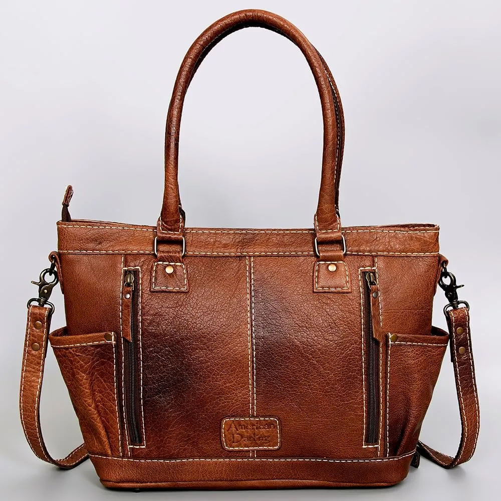 American Darling Tote Saddle Blanket Genuine Leather Women Bag Western Handbag Purse