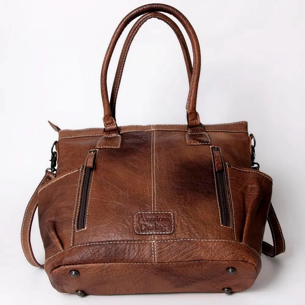 American Darling Tote Saddle Blanket Genuine Leather Women Bag Western Handbag Purse