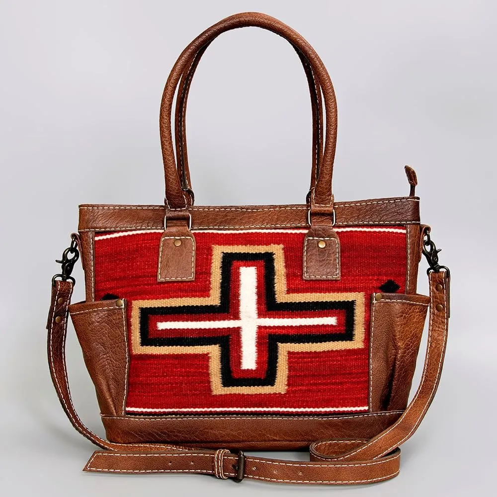 American Darling Tote Saddle Blanket Genuine Leather Women Bag Western Handbag Purse