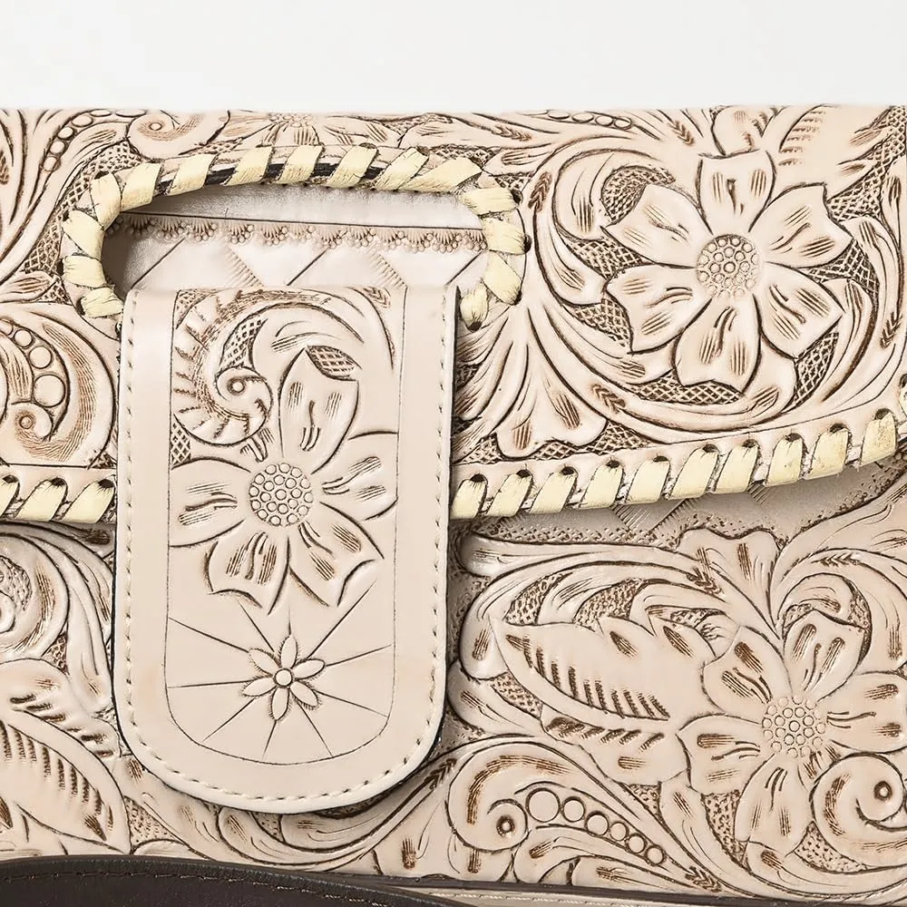 American Darling Wallet Hand Tooled Genuine Leather Women Bag Western Handbag Purse