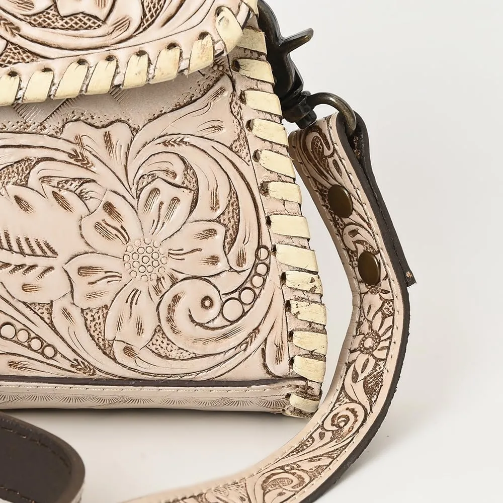 American Darling Wallet Hand Tooled Genuine Leather Women Bag Western Handbag Purse