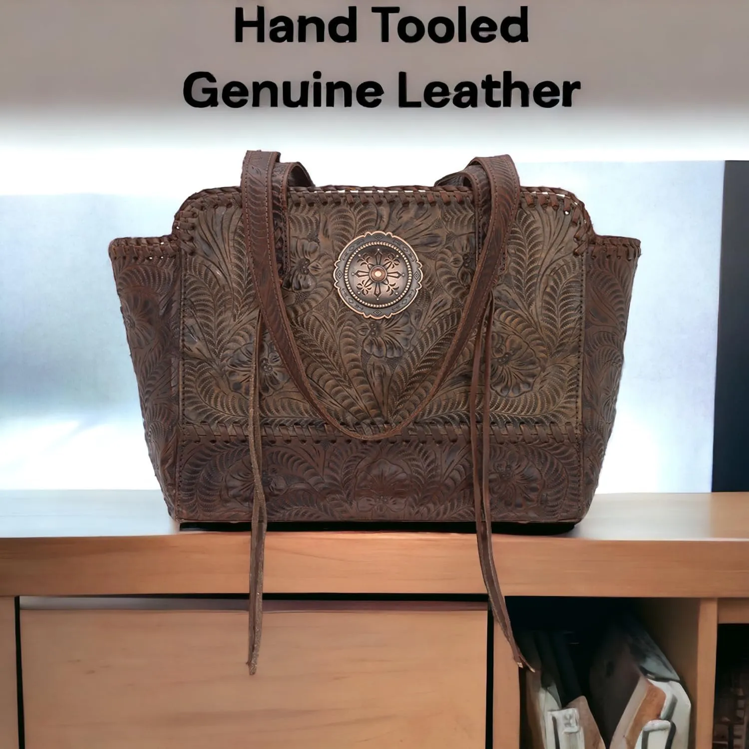 American West Annie's Secret Zip-Top Tote | Ambidextrous Conceal Carry Pocket for Women