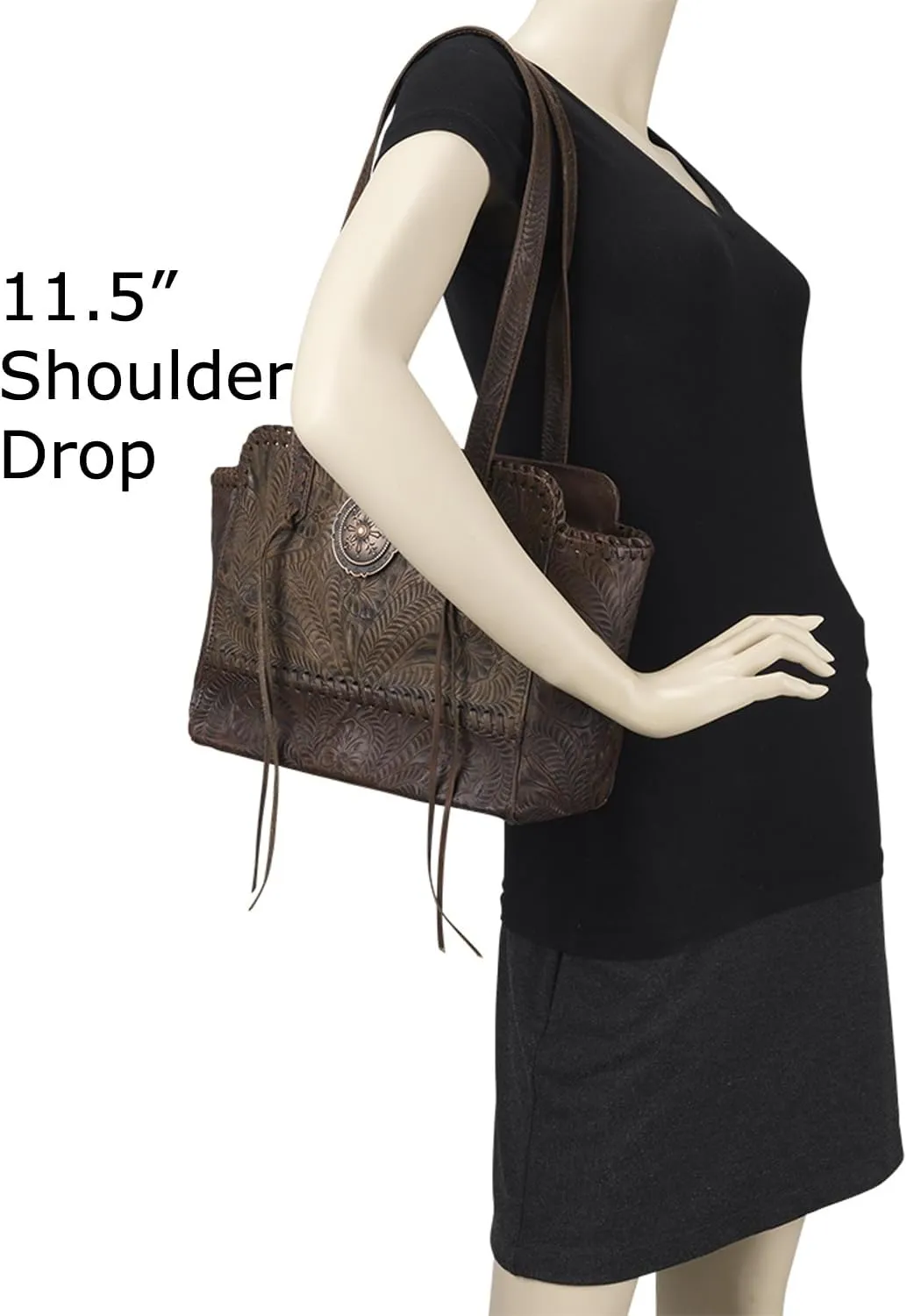 American West Annie's Secret Zip-Top Tote | Ambidextrous Conceal Carry Pocket for Women